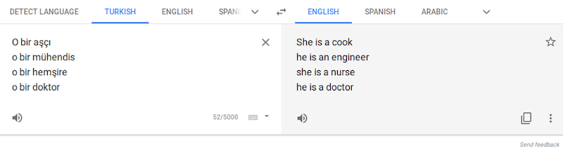 translation of Turkish to English from Google