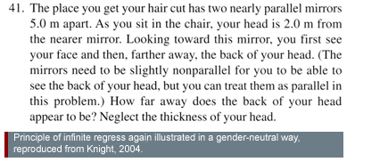 haircut example of infinite regress